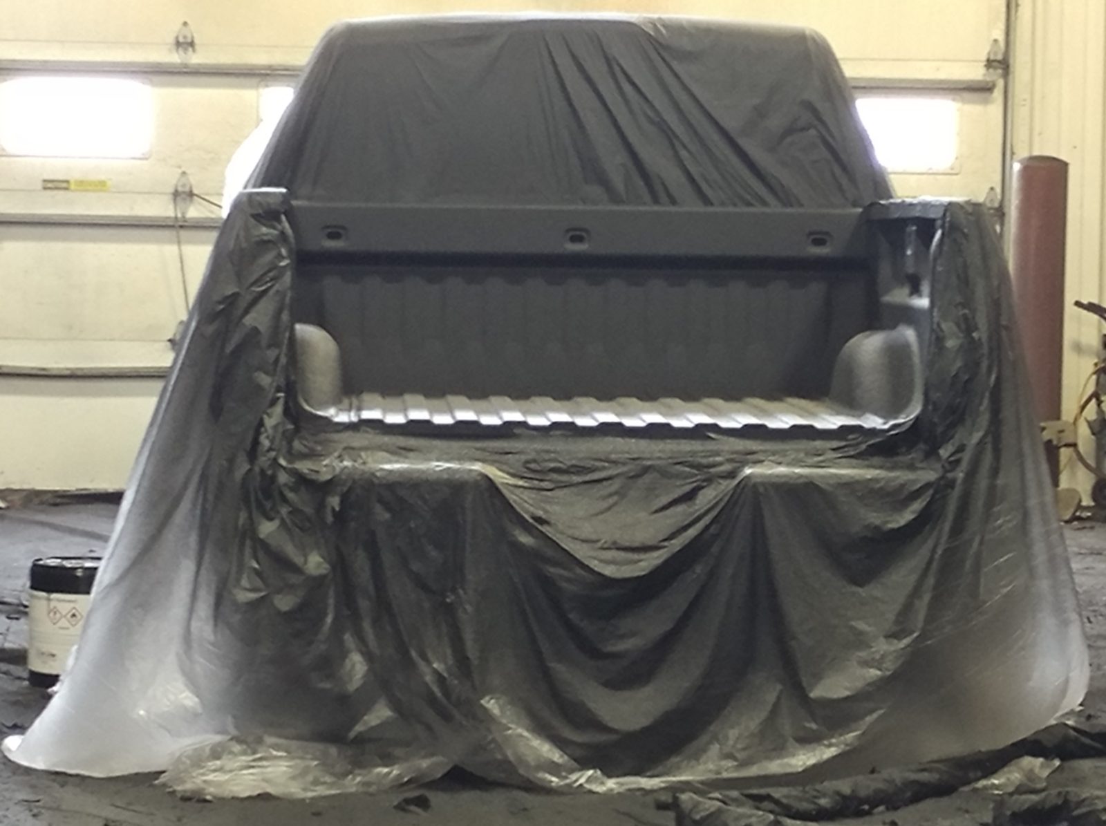 Anti rust spray applied to structural steel with a plural-component gun